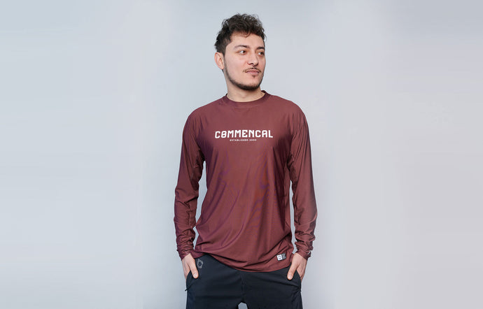 Commencal Litech Corporate Long Sleeve Jersey - Red Dirt - Men's