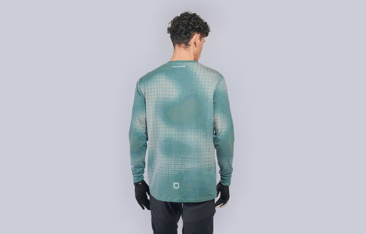 Commencal Softech Long Sleeve Jersey - Camo Grid Green - Men's