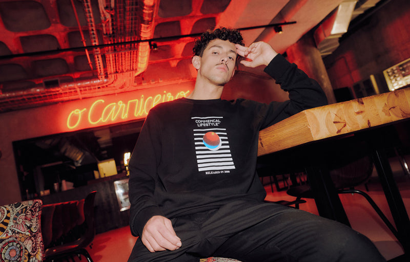 Load image into Gallery viewer, Commencal Crewneck Black Records Sweatshirt - Unisex
