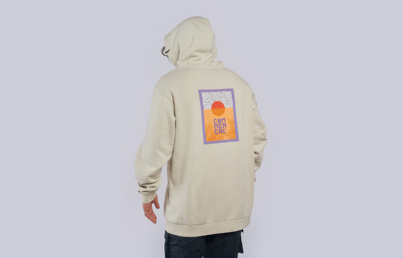 Load image into Gallery viewer, Commencal Sunset Beige Oversized Hoodie - Unisex
