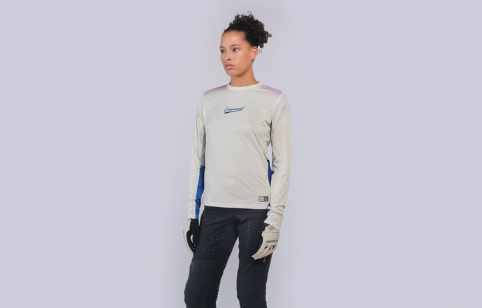 Commencal Lightech Long Sleeve Jersey - Strong White - Women's