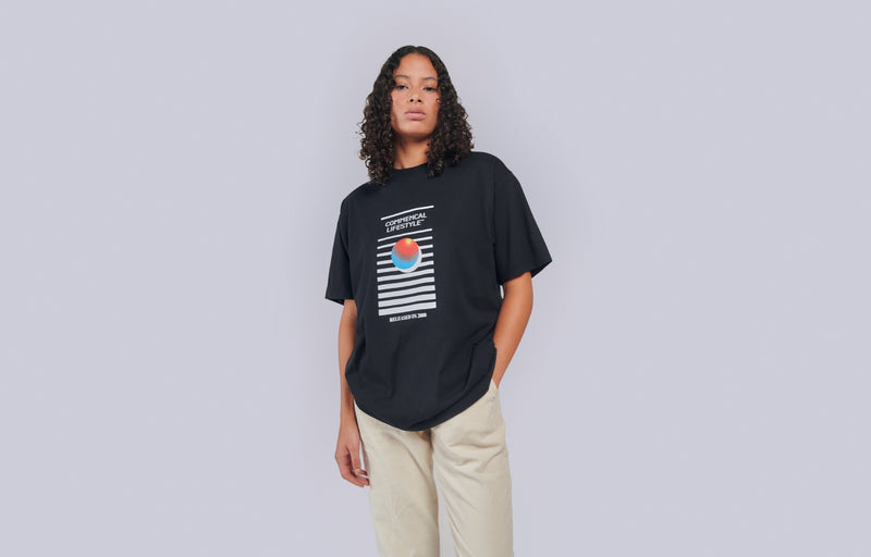 Load image into Gallery viewer, Commencal Loose Fit Light T-Shirt Black Records
