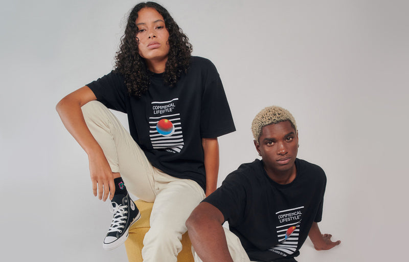 Load image into Gallery viewer, Commencal Loose Fit Light T-Shirt Black Records
