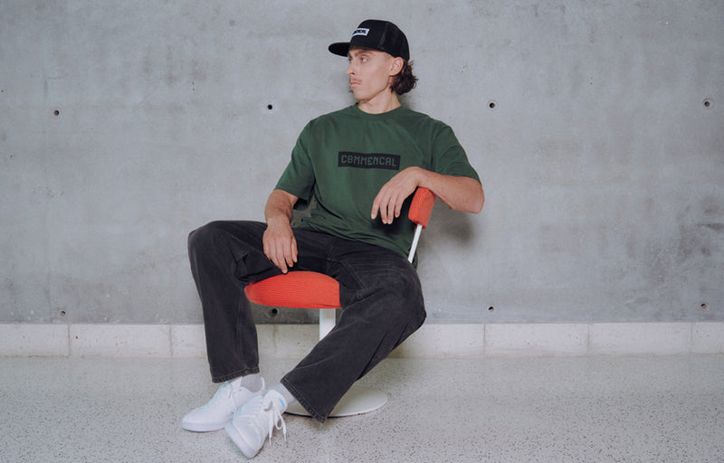Load image into Gallery viewer, Commencal Corporate T-Shirt Dark Green
