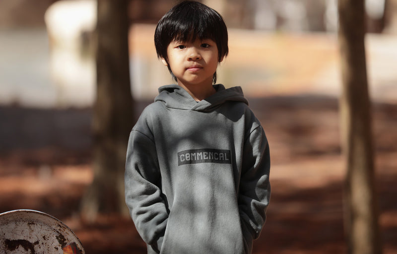 Load image into Gallery viewer, Commencal Kids Corporate Hoodie - Dark Grey
