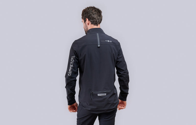 Load image into Gallery viewer, Commencal Packable Windproof Jacket Black
