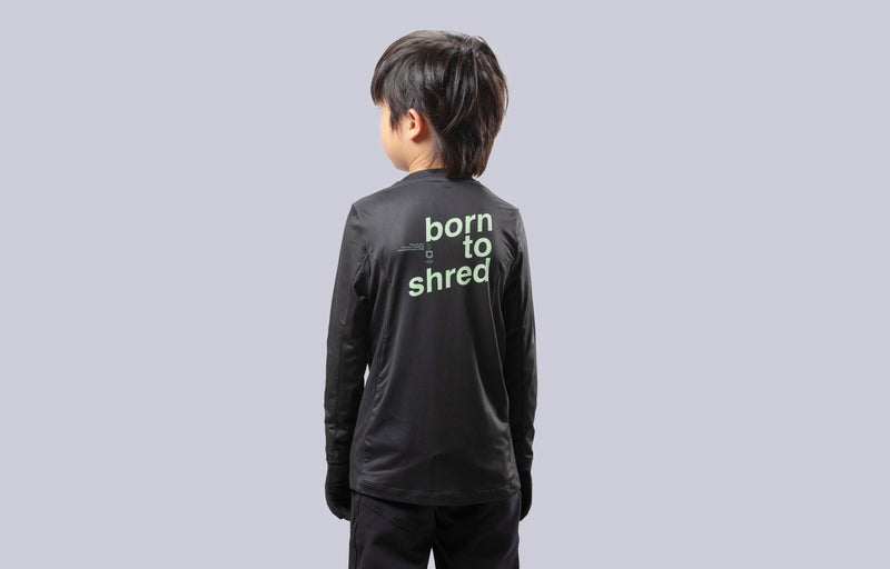 Load image into Gallery viewer, Commencal Kids Litech Long Sleeve Jersey - Black - Kids
