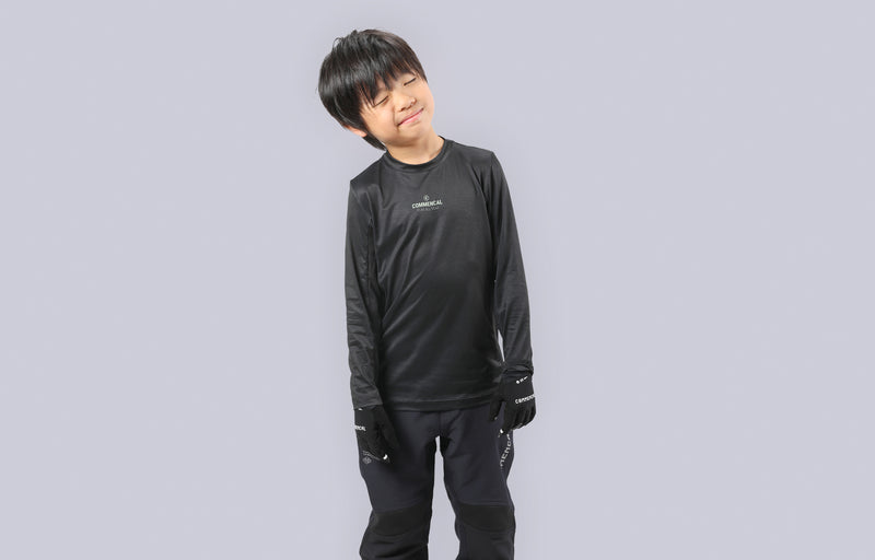 Load image into Gallery viewer, Commencal Kids Litech Long Sleeve Jersey - Black - Kids
