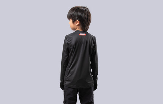Commencal Kids Litech Corporate Long Sleeve Jersey - Black - Kids