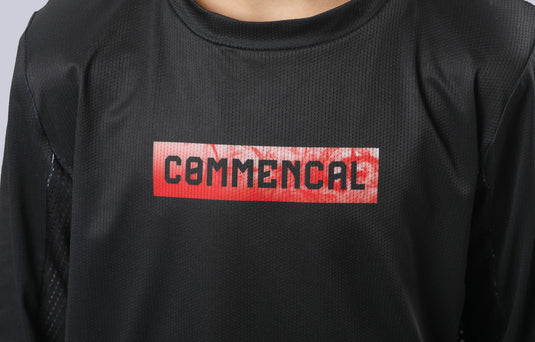 Commencal Kids Litech Corporate Long Sleeve Jersey - Black - Kids