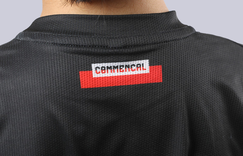 Load image into Gallery viewer, Commencal Kids Litech Corporate Long Sleeve Jersey - Black - Kids
