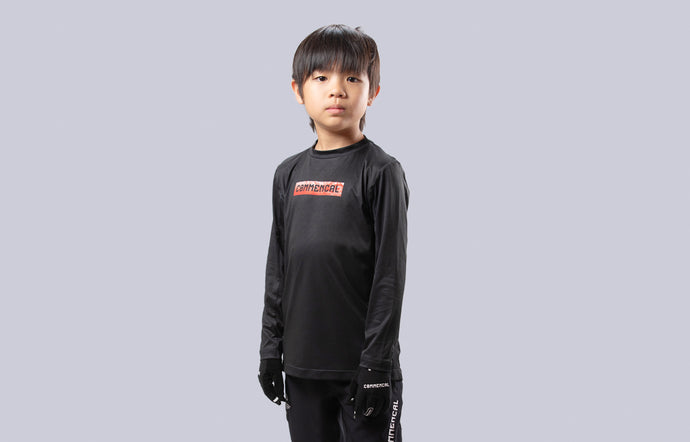 Commencal Kids Litech Corporate Long Sleeve Jersey - Black - Kids