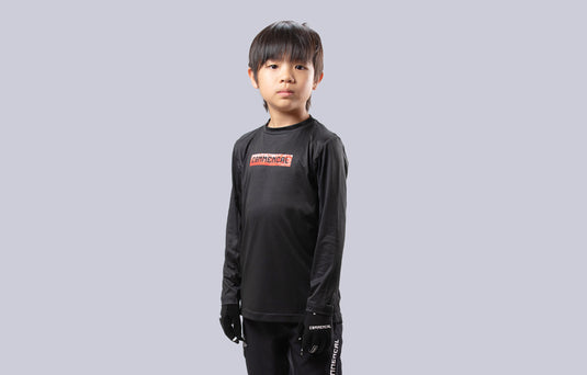 Commencal Kids Litech Corporate Long Sleeve Jersey - Black - Kids