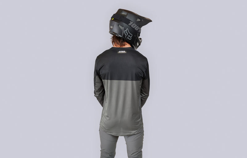 Load image into Gallery viewer, Commencal Litech Race Long Sleeve Jersey - Dark Grey - Men&#39;s
