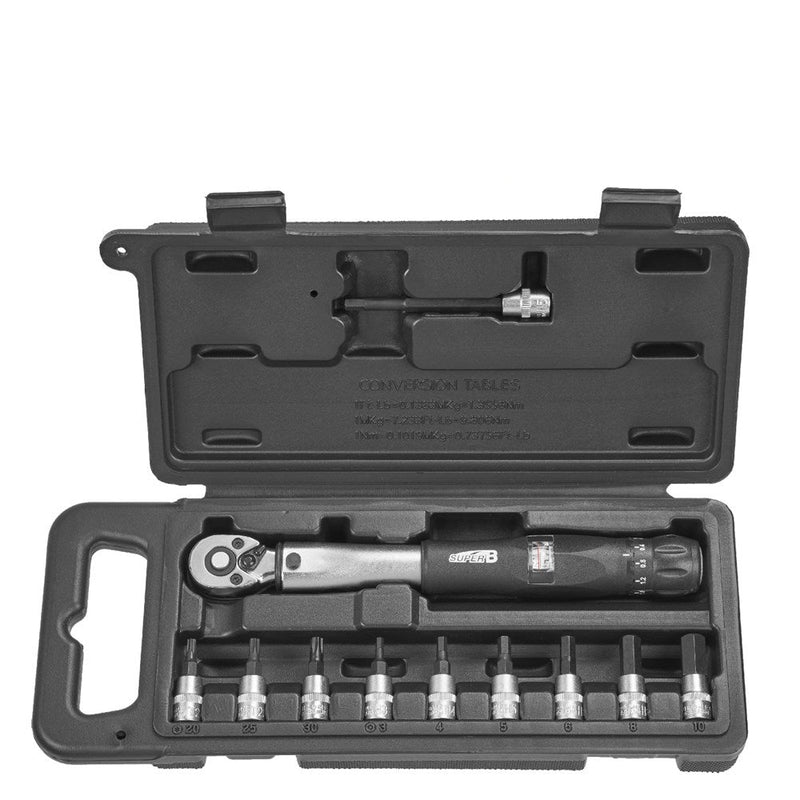 Load image into Gallery viewer, Super B 1/4&quot; Drive Torque Wrench 4-24 Nm

