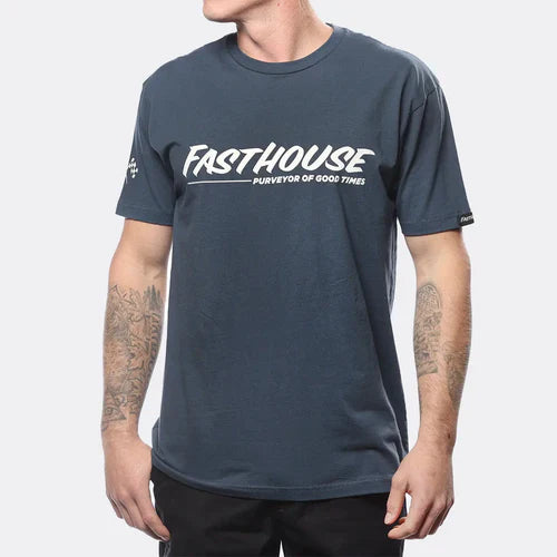 Load image into Gallery viewer, Fasthouse Motto Tee - Indigo
