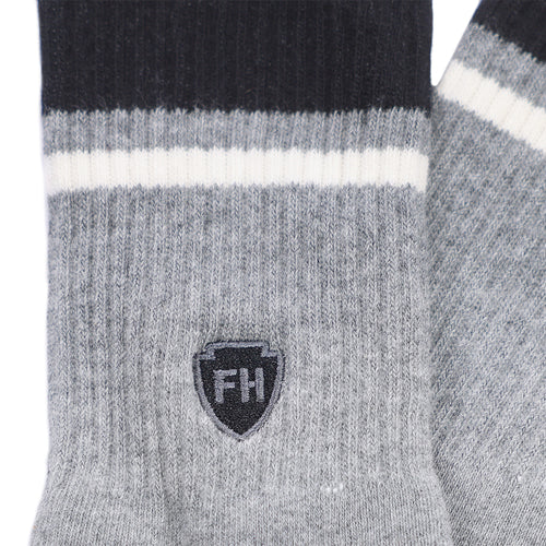 Fasthouse Venice Crew Socks - Heather Gray/Black