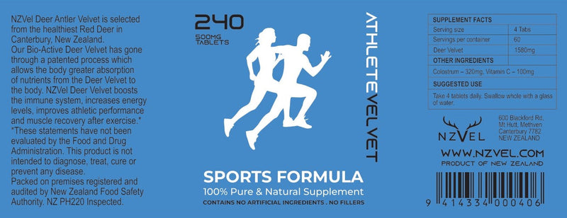 Load image into Gallery viewer, NZVel Sports Formula Deer Velvet - 240 Tablets
