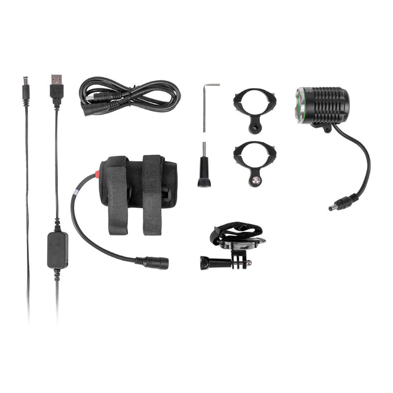 Load image into Gallery viewer, X-CELL BL3000U LED Bicycle Light - 3000 Lumen Output - Includes Handlebar and Helmet Mounts
