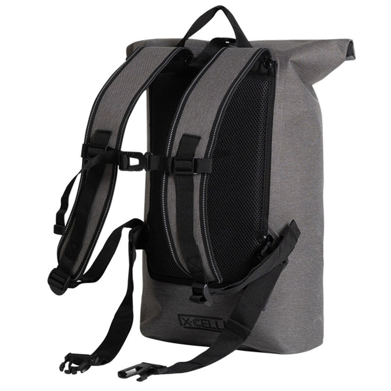 Load image into Gallery viewer, XCELL Waterproof Roll Top Commuter Backpack - Grey
