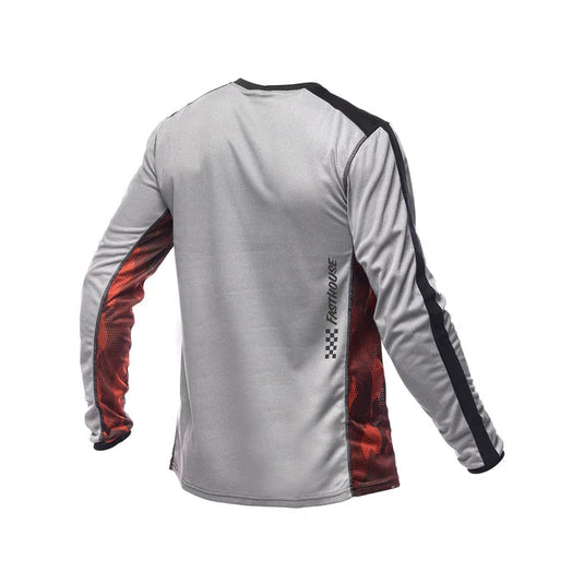 Fasthouse Youth Acadia Long Sleeve Jersey - Heather Grey