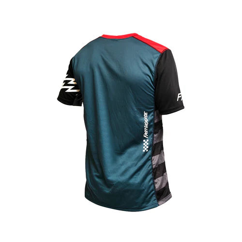 Fasthouse Youth Classic Velocity Short Sleeve Jersey - Silver/Indigo