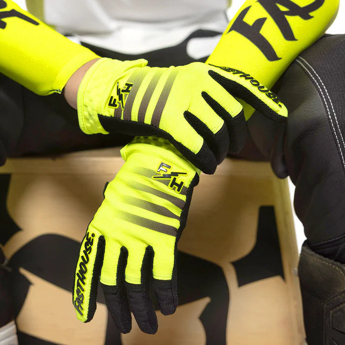 Load image into Gallery viewer, Fasthouse Youth Elrod Hypersonic Glove - High-Viz
