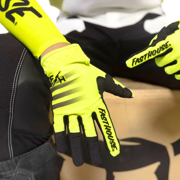 Load image into Gallery viewer, Fasthouse Youth Elrod Hypersonic Glove - High-Viz
