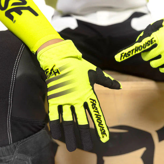 Fasthouse Youth Elrod Hypersonic Glove - High-Viz