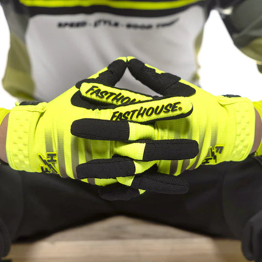 Fasthouse Youth Elrod Hypersonic Glove - High-Viz