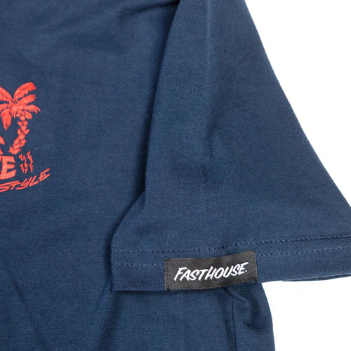 Fasthouse Explorer Youth Tee - Midnight Navy