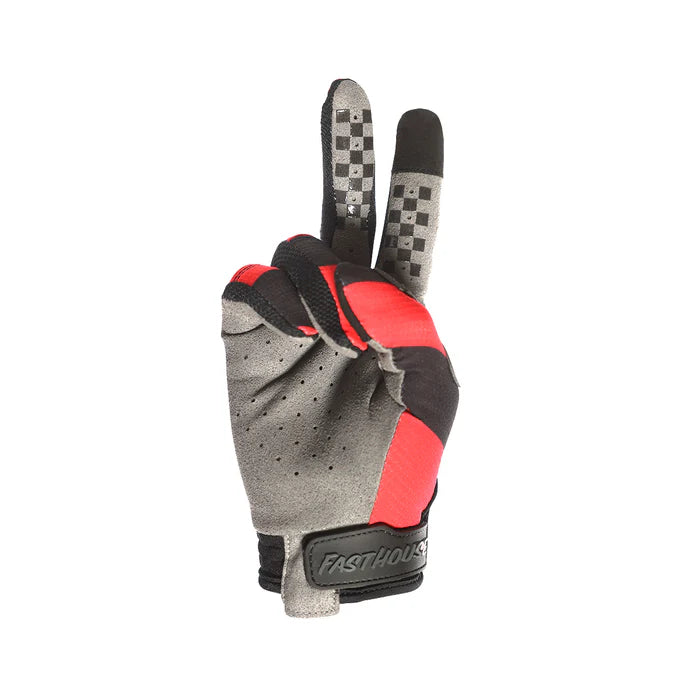 Load image into Gallery viewer, Fasthouse Youth Speed Style Akin Glove - Black/Red
