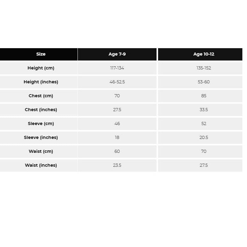 Load image into Gallery viewer, Proviz Nightrider Children&#39;s Fleece Size Chart
