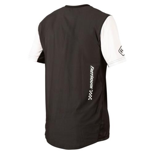 Fasthousenz Alloy Block SS Jersey - White/Black - Men's