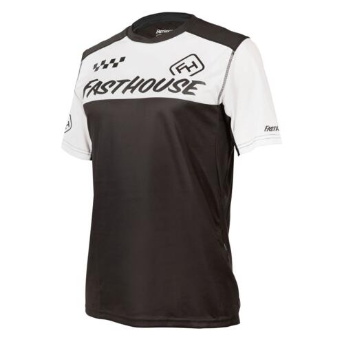 Fasthousenz Alloy Block SS Jersey - White/Black - Men's