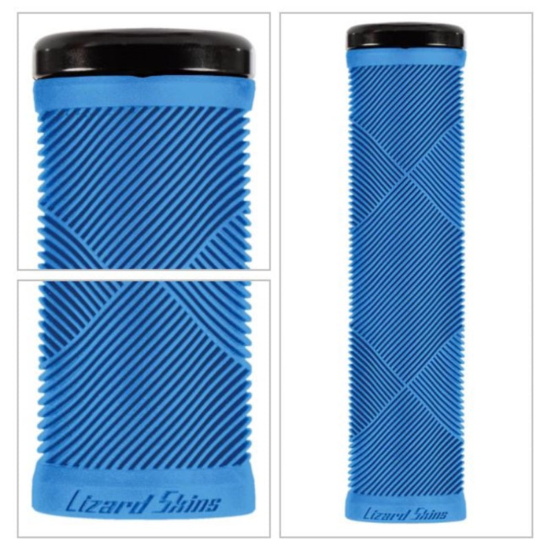Load image into Gallery viewer, Lizard Skins Strata Lock-On Grips Deja Blue - Grip Pattern
