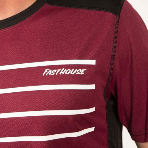Load image into Gallery viewer, Fasthouse Classic Cartel Short Sleeve Jersey - Heather Maroon - Men&#39;s
