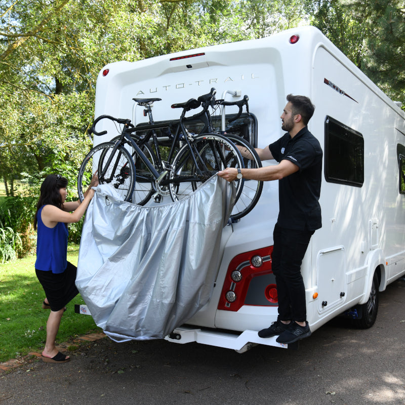 Load image into Gallery viewer, Oxford Aquatex Touring Premium 3-4 Bike Cover - Fitting
