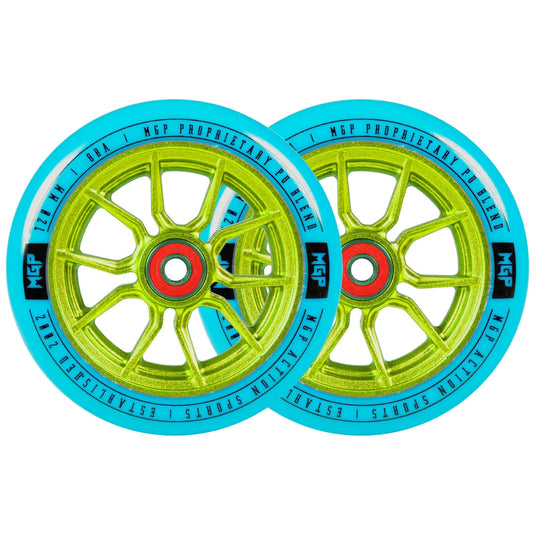 Madd Gear 120mm Syndicate AR Wheels - Blue/Green