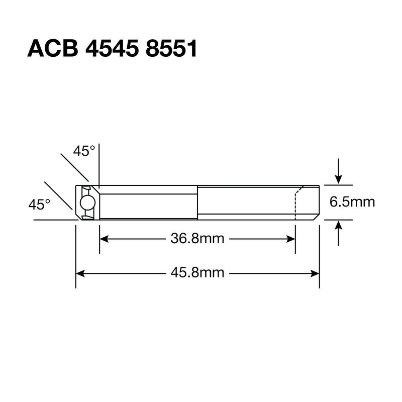 Load image into Gallery viewer, Enduro HS Bearing 1.375&quot; Angular Contact Black Oxide 36.8 x 45.8 x 6.5 - Bike Component
