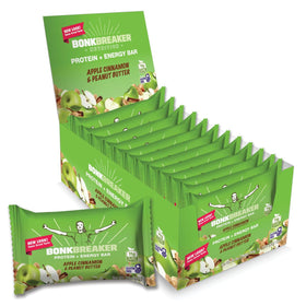 Bonk Breaker Apple Cinnamon & Peanut Butter Protein Energy Bars x 12