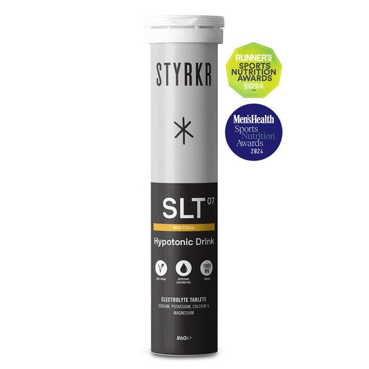 Styrkr SLT07 Electrolyte Tablets - Mild Citrus Flavour - Vegan - 6 Tube Box