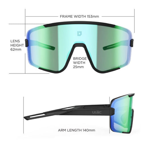 ULAC Neo Vue HOKO Eyewear with Photochromic Lenses and Dual Purpose Handlebar Bag