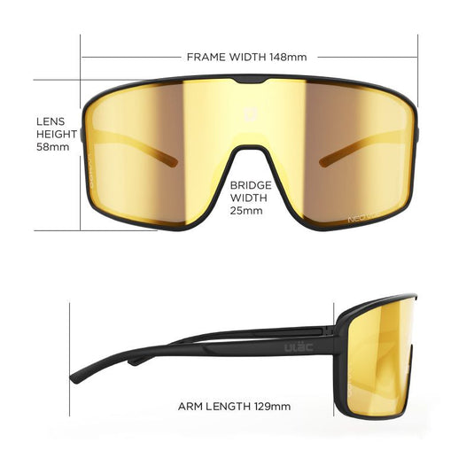 ULAC Neo Vue Otaku Sport Sunglasses with Photochromic and Polarized Lenses