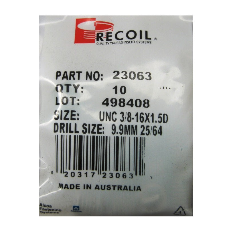 Load image into Gallery viewer, Recoil 3/8 x 16 x 1.5D UNC Thread Repair Inserts - Packaging
