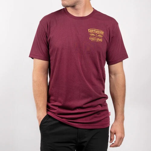 Load image into Gallery viewer, Fasthouse Tremor Tech Tee - Maroon - Men&#39;s
