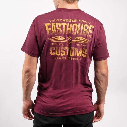 Fasthouse Tremor Tech Tee - Maroon - Men's