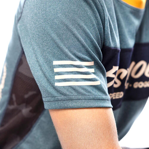 Fasthouse Acadia Short Sleeve Jersey - Heather Indigo - Men's