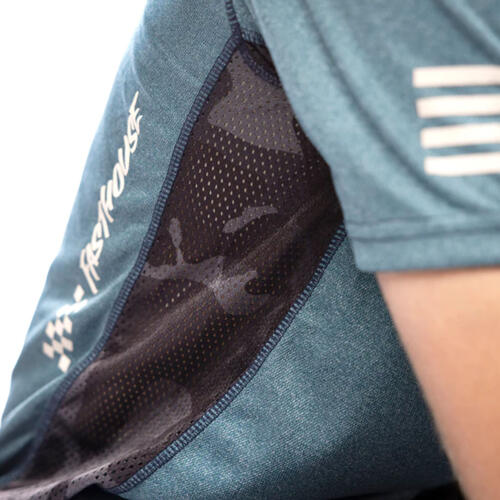 Load image into Gallery viewer, Fasthouse Acadia Short Sleeve Jersey - Heather Indigo - Men&#39;s
