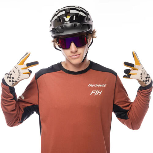 Load image into Gallery viewer, Fasthouse Alloy Rally Long Sleeve Jersey - Clay/Black - Men&#39;s
